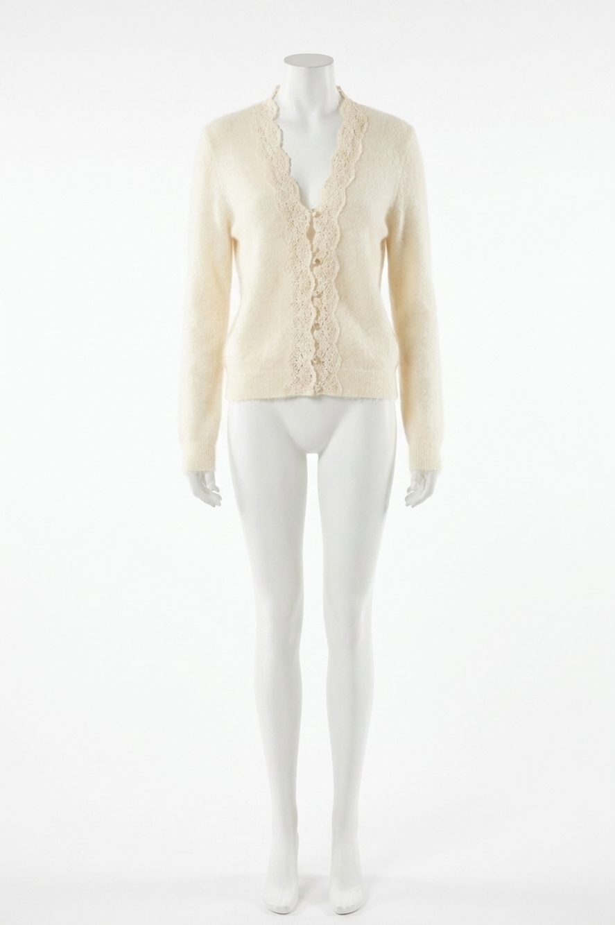 NEW RAILS mer cardigan in ivory